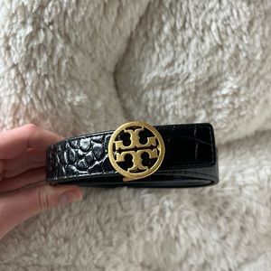 Tory Burch black leather belt